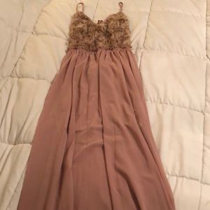 Floor length Blush Dress